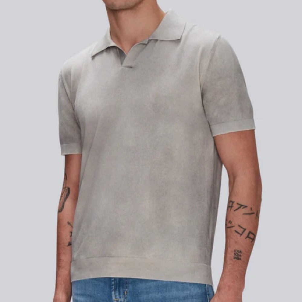 7 For All Mankind Gray Polo in XL
